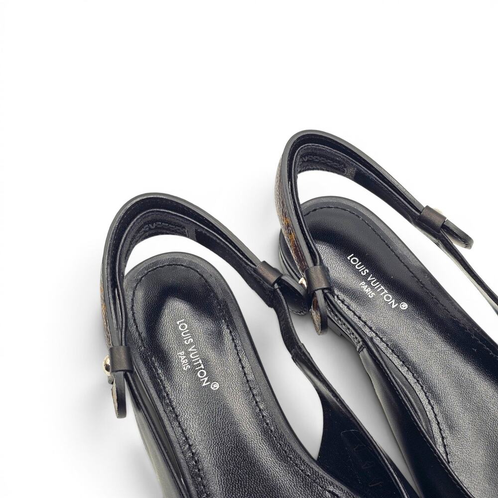 Louis Vuitton Legacy Slingback Ballerina Flats Black EU 36.5 US 6.5 - NWB $1100 - Picture 8 of 9
